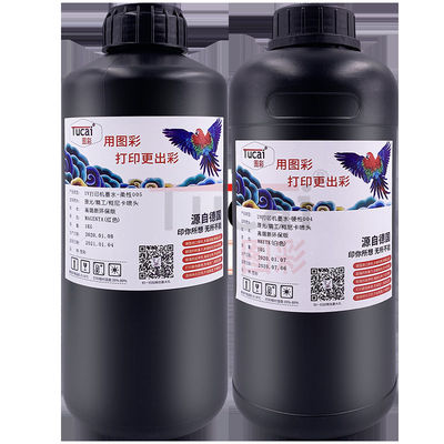 Industrial CMYK  UV Printer Ink Uv Curable Ink For Ricoh G5i Printhead 1000ml/Bottle