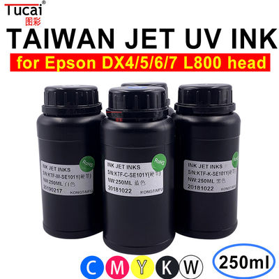 250ml 500ML UV Inkjet Ink LED UV Ink For Epson Flatbed Printhead R330 L800 L805 1390