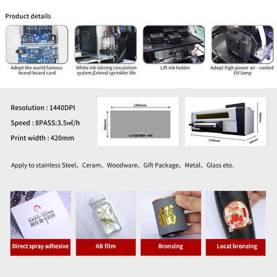 UV DTF Epson Digital Printer Crystal Label Uv Ink Printer 420 A2 Size T3200