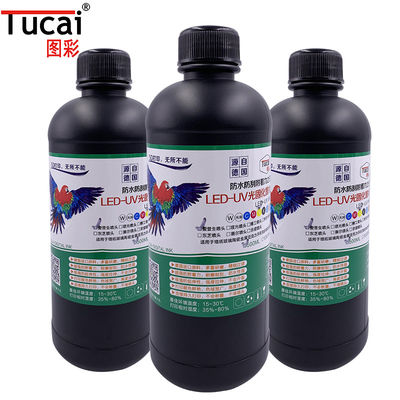 CMYKW EPSON UV Ink Uv Injek Printer Anti Uv Sublimation Ink For XP600 TX800