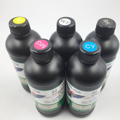 CMYKW EPSON UV Ink Uv Injek Printer Anti Uv Sublimation Ink For XP600 TX800
