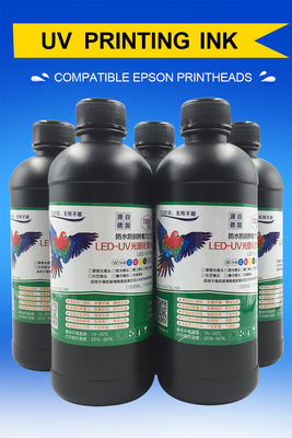 CMYKW EPSON UV Ink Uv Injek Printer Anti Uv Sublimation Ink For XP600 TX800