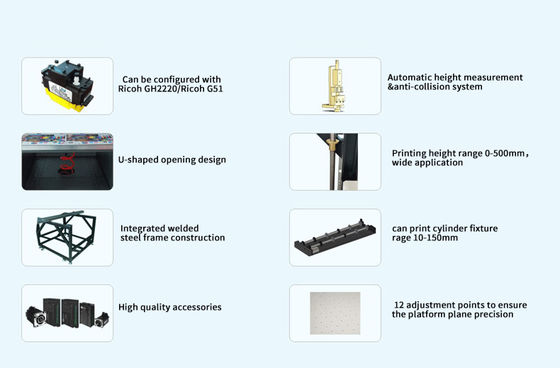 220V Led Flatbed Digital UV Printer High Speed Inkjet Printer