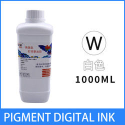 DTF Waterbased Pigment Ink Digital Pigment Heat Press Print Ink PET Film Printing White Ink