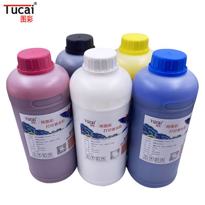 1000ML DTG Pigment Ink White Textile Garment Fabric Printer Ink For Epson Dx6 Dx7 Dx9