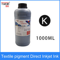 1000ML DTG Pigment Ink White Textile Garment Fabric Printer Ink For Epson Dx6 Dx7 Dx9