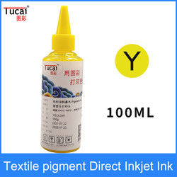 1000ML DTG Pigment Ink White Textile Garment Fabric Printer Ink For Epson Dx6 Dx7 Dx9