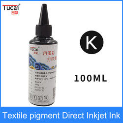 1000ML DTG Pigment Ink White Textile Garment Fabric Printer Ink For Epson Dx6 Dx7 Dx9