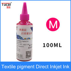 1000ML DTG Pigment Ink White Textile Garment Fabric Printer Ink For Epson Dx6 Dx7 Dx9
