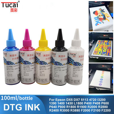 Digital Printing DTG Ink 1000ml Textile Ink For Epson R1800 R1900 F2000 1390 Printers