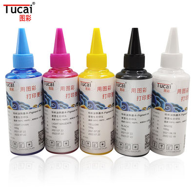 Digital Printing DTG Ink 1000ml Textile Ink For Epson R1800 R1900 F2000 1390 Printers