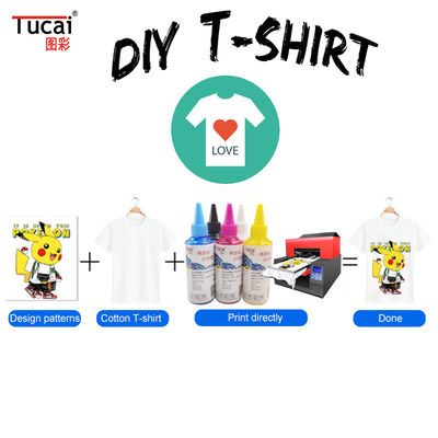1000ML DTG Ink Textile Pigment Ink For T-Shirt Cotton Printing  For Epson L800 L805 L1800