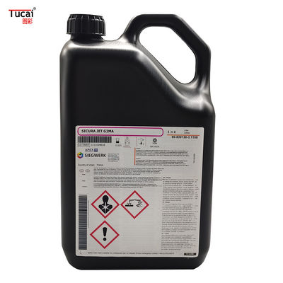 4L AGFA G2 One Pass Black Labelling Printing Ink For Label Printer / Ricoh Kyocera Printhaed