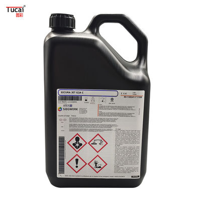 4L AGFA G2 One Pass Black Labelling Printing Ink For Label Printer / Ricoh Kyocera Printhaed