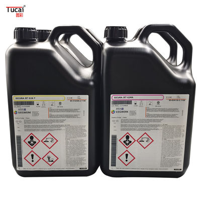4L AGFA G2 One Pass Black Labelling Printing Ink For Label Printer / Ricoh Kyocera Printhaed