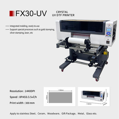 Dtf Crystal Digital UV Printer Epson Brother Label Printer 300mm A3