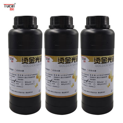 Resistant To Bending And Friction UV Bronzing Varnish For Epson Series Printhead